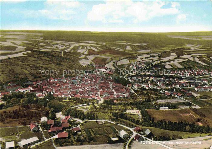 Roettingen Unterfranken Wuerzburg Bayern Panorama Taubertal