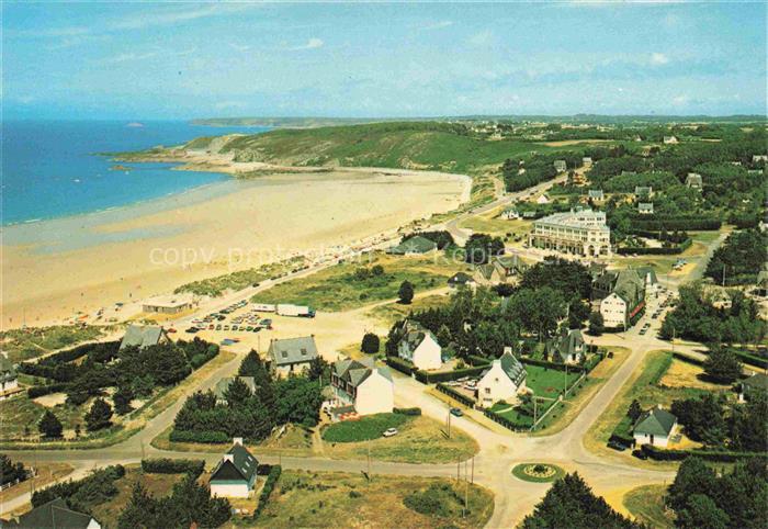 Sables d Or-les-Pins Dinan 22 Cotes-d Armor Les hôtels et la plage vue aérienne