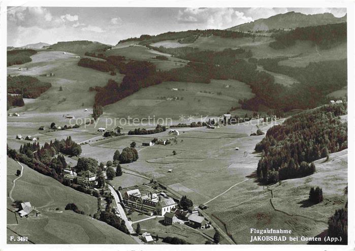 Jakobsbad Gonten Appenzell IR Fliegeraufnahme