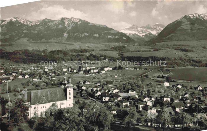 Sarnen Obwalden OW Panorama Alpen