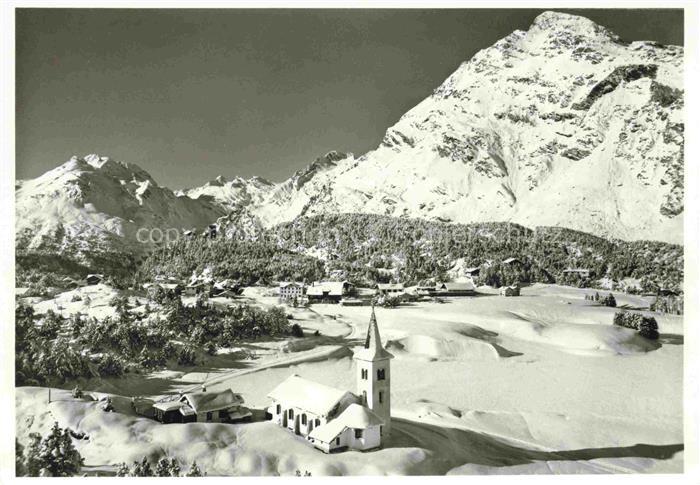 Maloja GR Winterpanorama