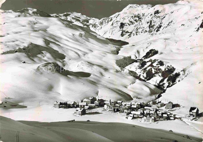 Bivio Julierpass Albula GR Winterpanorama