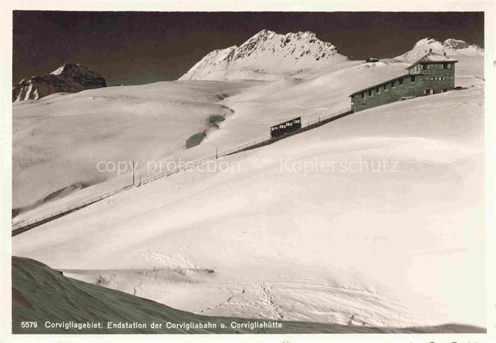 St Moritz SANKT MORITZ GR Corvigliagebiet Endstation der Corvigliabahn und Corv