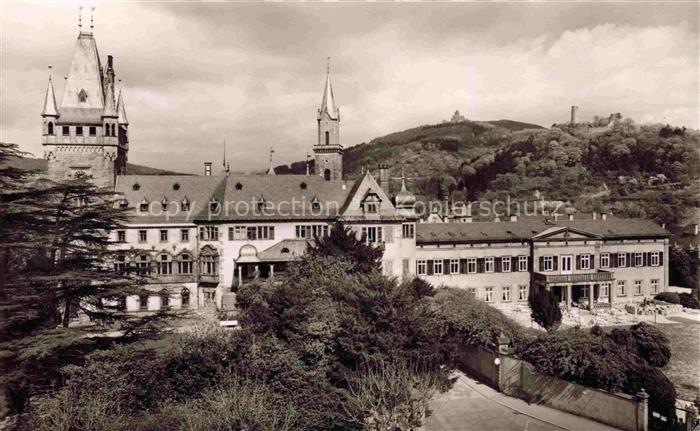 WEINHEIM Bergstrasse BW Schloss mit W.S.C. Wachenburg und Burgruine Windeck