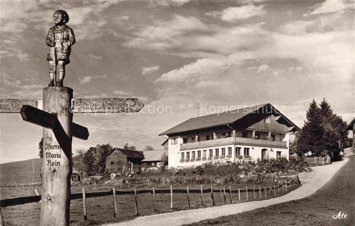 Maria Rain Allgaeu Bayern Café Pension Sonnenhof Wegweiser