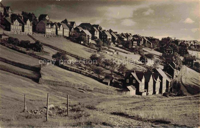 Steinheid Sonneberg Thueringen Panorama Handabzug