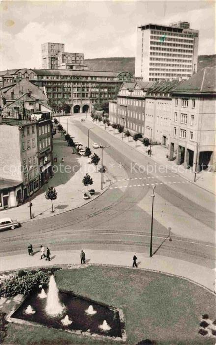 JENA  Thueringen Blick vom Holzmarkt zum neuen Zeiss-Hochhaus