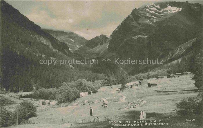 Stoessi (Alp) Silenen UR Panorama Hotel S.A.C. Scheerhorn und Duessistock