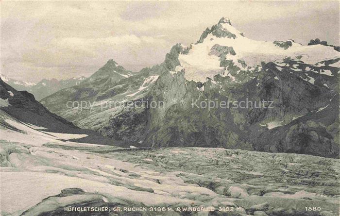 Huefigletscher Maderanertal Maderanerthal Silenen UR Gebirgspanorama Grosser Ruc