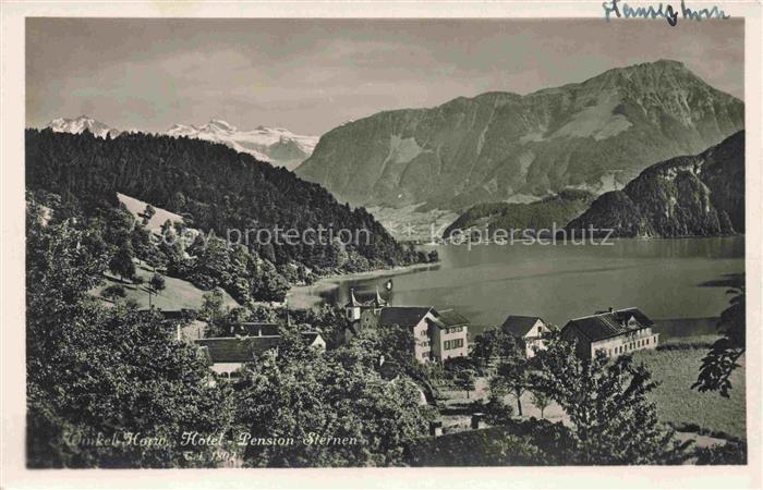 Winkel-Horw Luzern LU Panorama Hotel Pension Sternen Vierwaldstaettersee Alpen