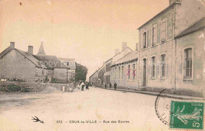 Crux-la-Ville NEVERS 58 Nievre Rue des Ecoles