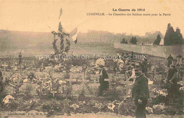 LUNEVILLE 54 Meurthe-et-Moselle le Cimetiere des Soldats morts pour la Patrie
