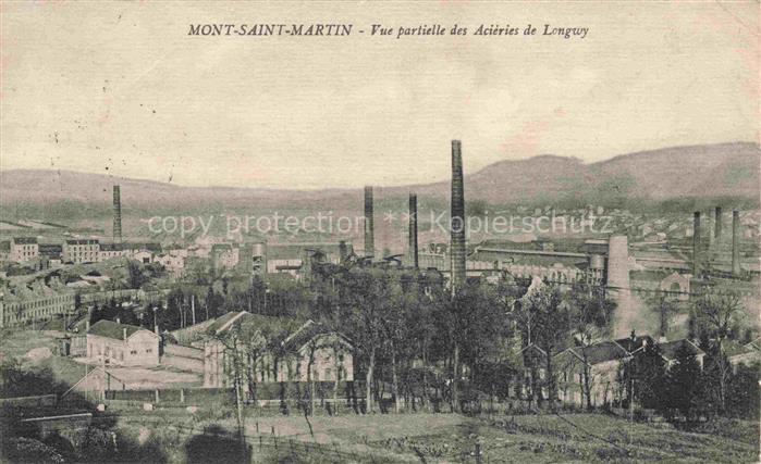 Mont-Saint-Martin 54 Meurthe-et-Moselle Vue partielle des Acieries de Longwy