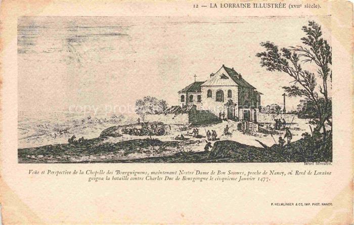 NANCY 54 Meurthe-et-Moselle Veue et Perspective de la Chapelle des Bourgignons