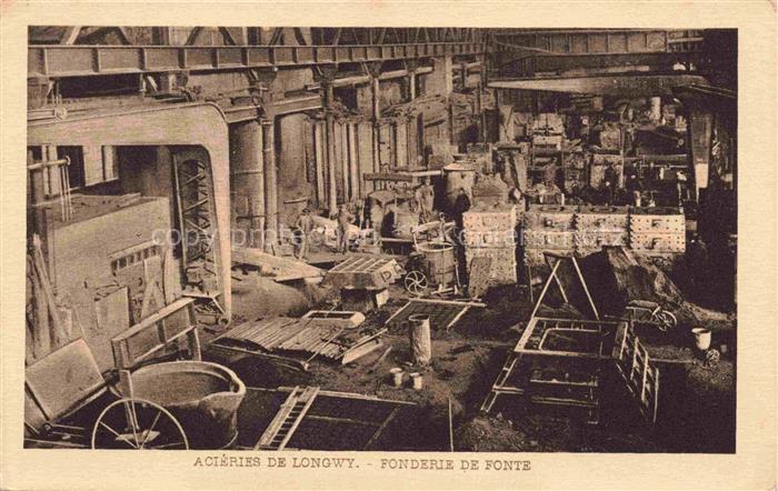Longwy 54 Meurthe-et-Moselle Acieries de Longwy Fonderie de Fonte
