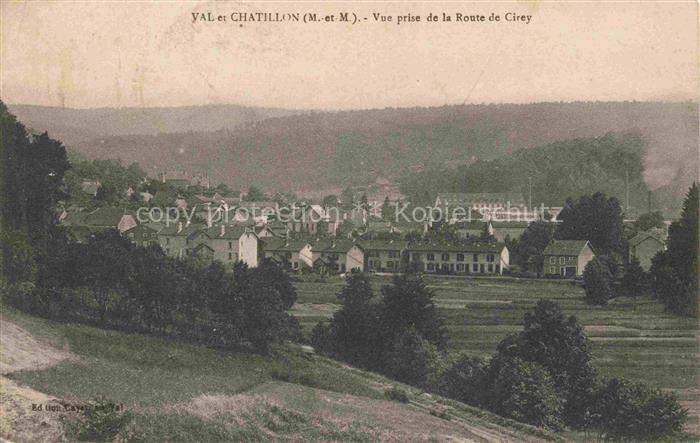 Val-et-Chatillon Luneville 54 Meurthe-et-Moselle Vue prise de la Route de Cirey