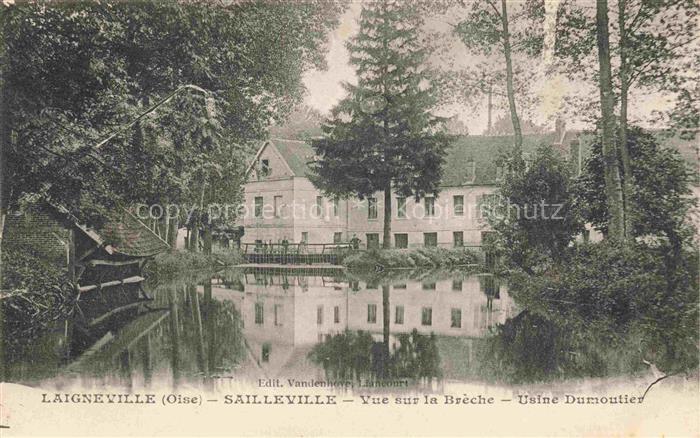 Laigneville CLERMONT 60 Oise Vue sur la Breche Usine Durmoutier