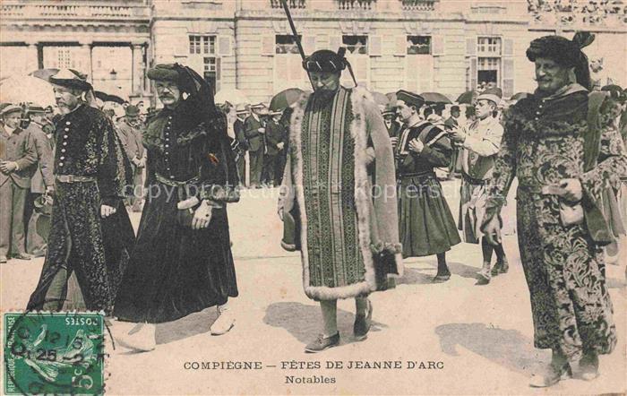 COMPIEGNE 60 Oise Fetes de Jeanne d'Arc Notables