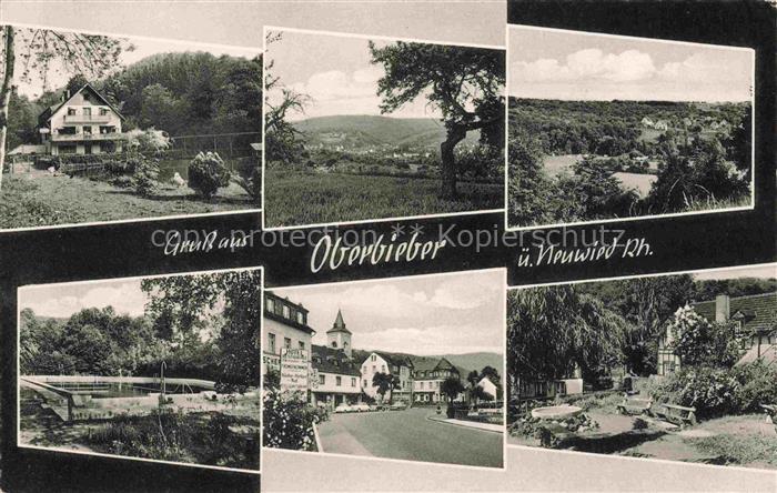 Oberbieber Neuwied Rheinland-Pfalz Teilansichten Panorama Schwimmbad Park