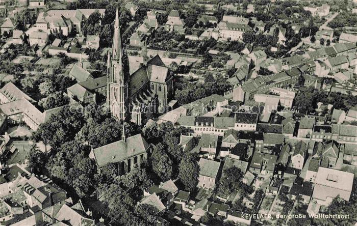 Kevelaer Fliegeraufnahme mit Kirche