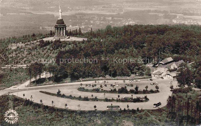 Hermannsdenkmal Detmold Lippe NRW Fliegeraufnahme