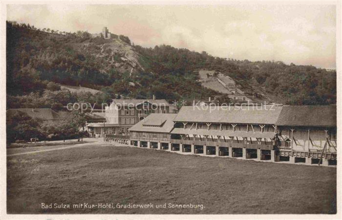 Bad Sulza Thueringen mit Kurhotel Gradierwerk und Sonnenburg