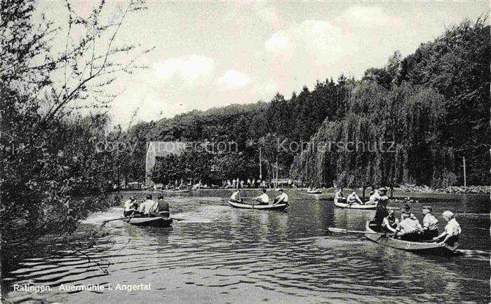 RATINGEN Gaststaette Auermuehle im Angertal Gondelteich