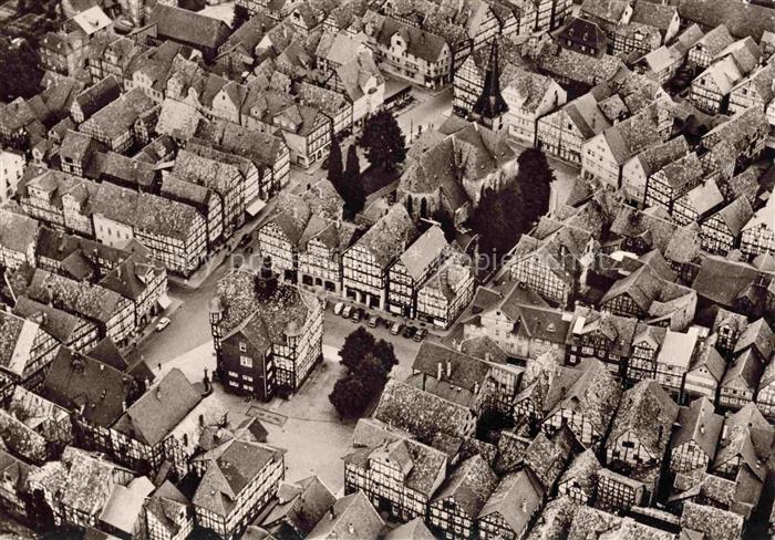 Melsungen Fulda Marktplatz mit Rathaus Fliegeraufnahme