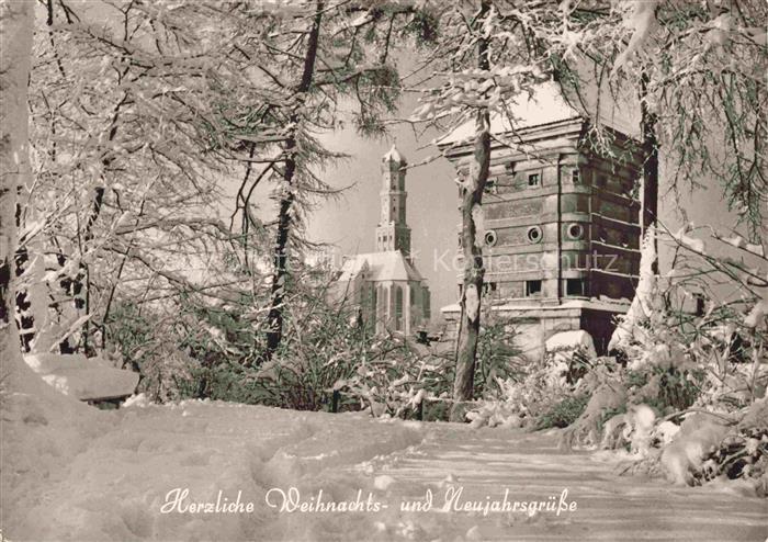 AUGSBURG  CITY Rotes Tor mit St Ulrich Kirche