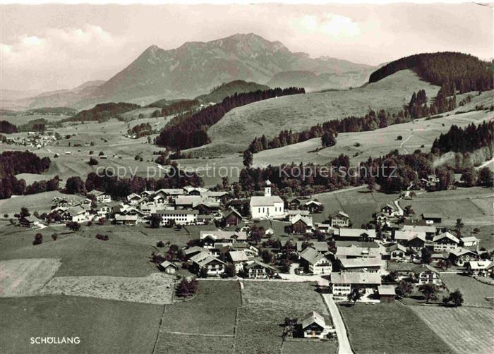 Schoellang Oberallgaeu Oberstdorf Bayern Fliegeraufnahme mit Gruenten