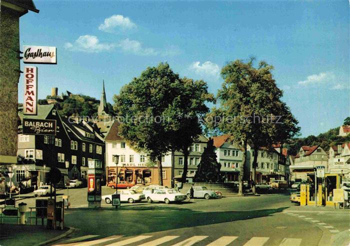Biedenkopf Lahn Hessen Marktplatz und Schlossberg