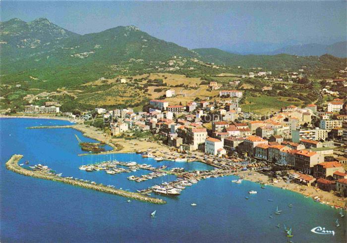 Propriano SARTENE 2A Corse-du-Sud La ville le port Vue aerienne