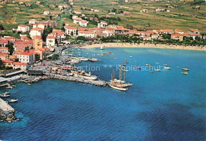 Marina di Campo Isola d Elba Toscana IT Fliegeraufnahme