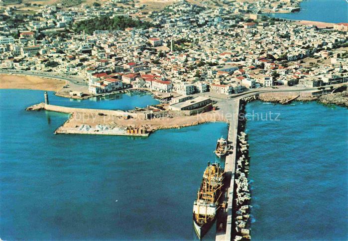 Rethymnon Rethimnon Crete Greece Fliegeraufnahme