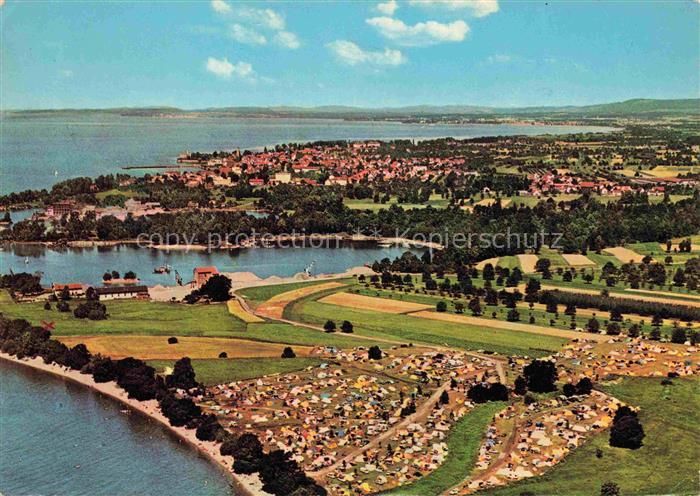 Gohren (Camping) Kressbronn Langenargen Bodensee BW Campingplatz Fliegeraufnahme