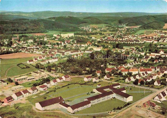 Hemer NRW Fliegeraufnahme mit Friedrich Leopold Waste Gymnasium