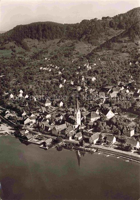 Sipplingen Bodensee Fliegeraufnahme mit Hoehengasthof Haldenhof