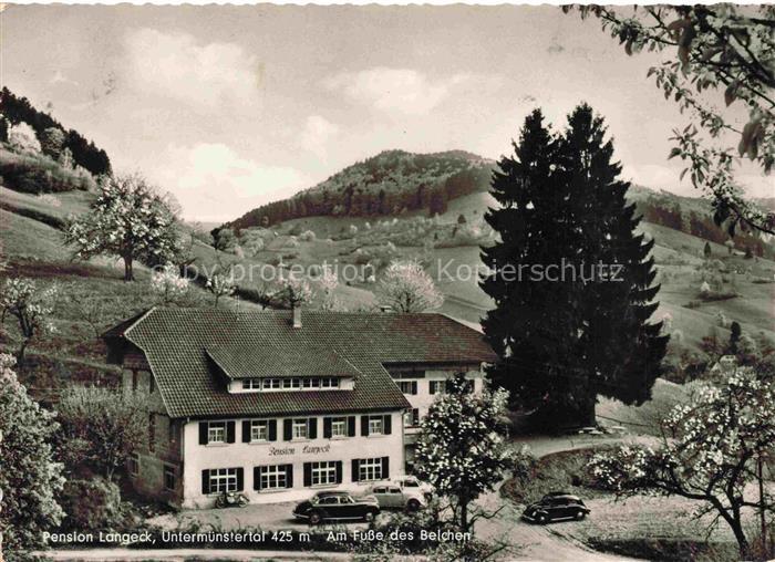 Untermuenstertal Muenstertal BW Pension Langeck