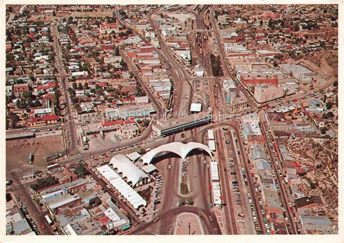 Nogales Sonora Mexico Fliegeraufnahme Mexican and United States Immigration Stat