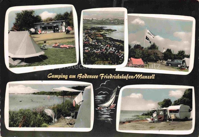Manzell Friedrichshafen Bodenseekreis BW Camping am Bodensee Panorama Strand