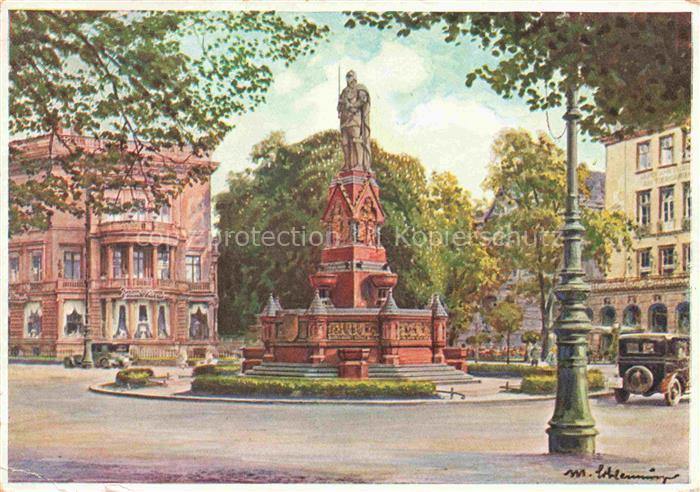 BERLIN  CITY Kemperplatz mit Rolandsbrunnen