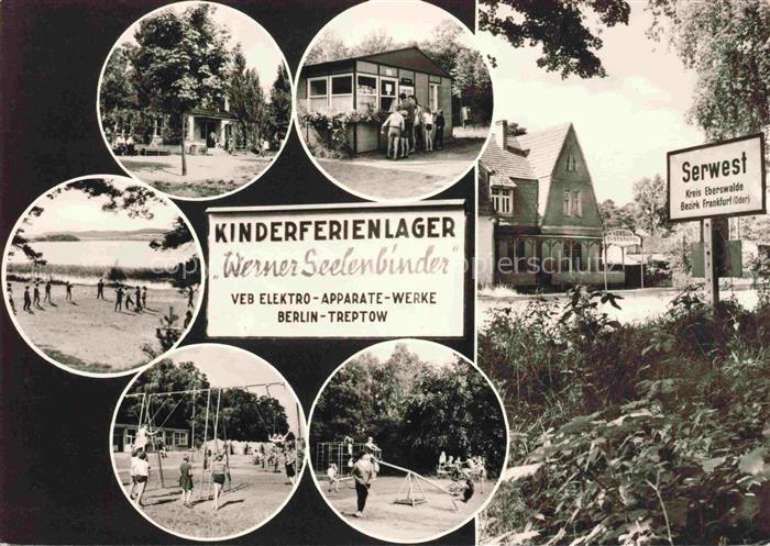 Serwest Chorin Barnim Brandenburg Kinderferienlager Werner Seelenbinder Teilansi