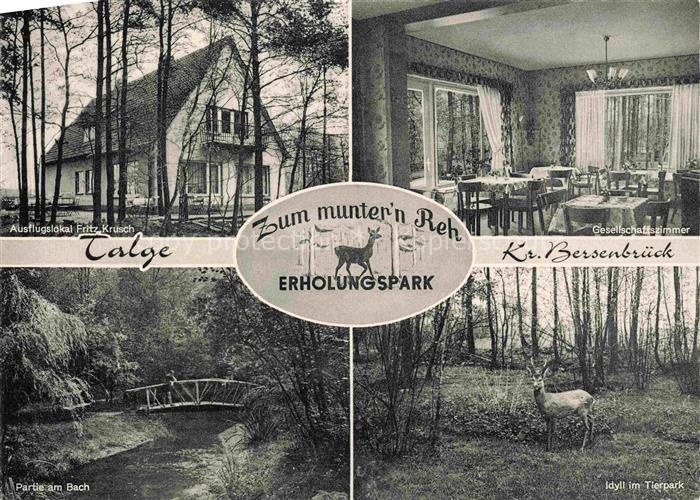 Talge Bersenbrueck Osnabrueck Niedersachsen Ausflugslokal Krutsch Gesellschaftsz