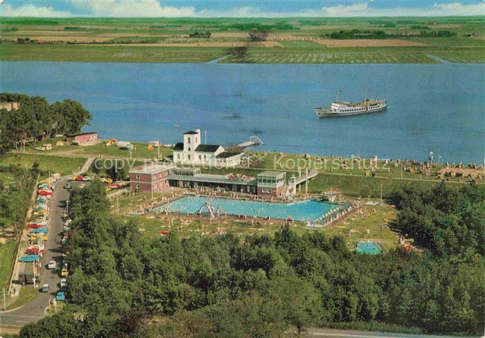 Toenning Nordseebad Fliegeraufnahme mit Strandbad