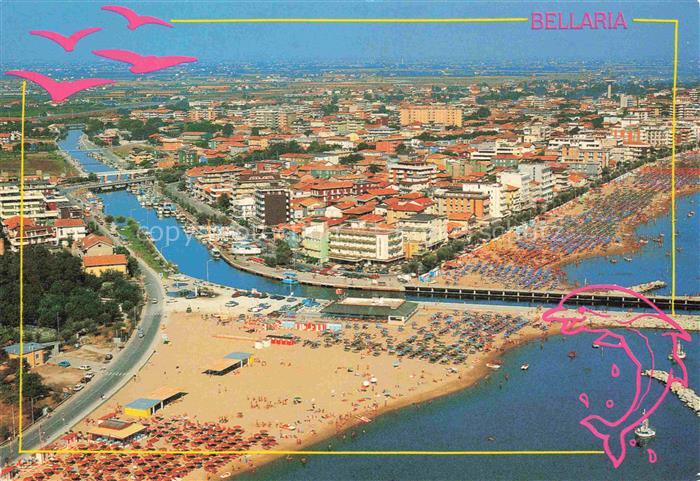 Bellaria Rimini IT Veduta aerea del porto canale