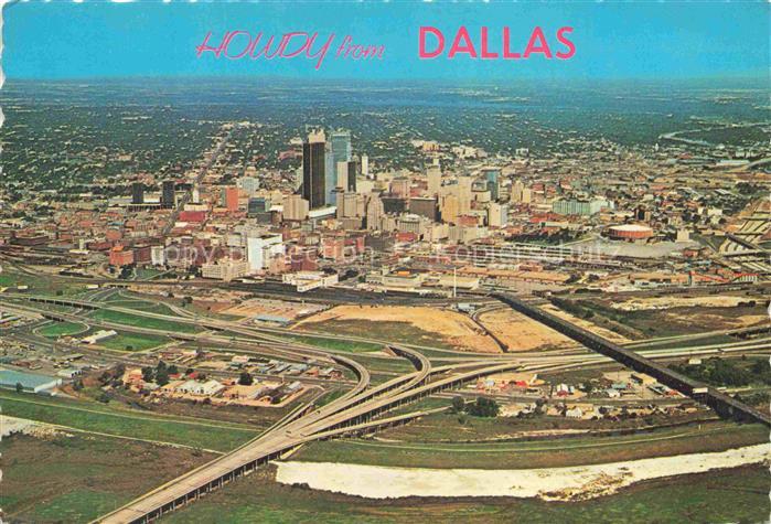 DALLAS  Texas USA Aerial view of Big D