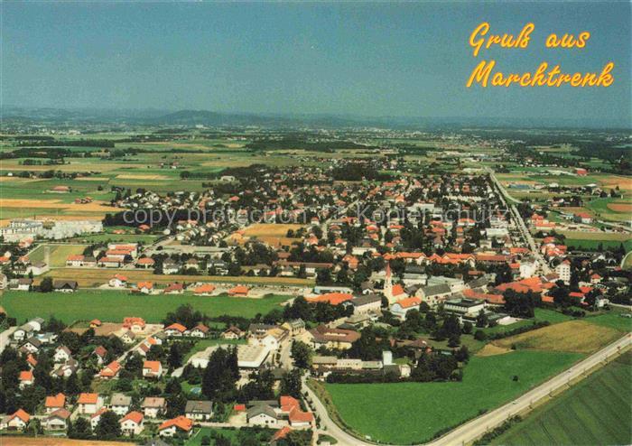 Marchtrenk Linz-Wels Oberoesterreich AT Fliegeraufnahme