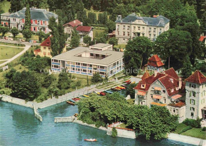 ueberlingen Bodensee BW Haus Seeburg Fliegeraufnahme