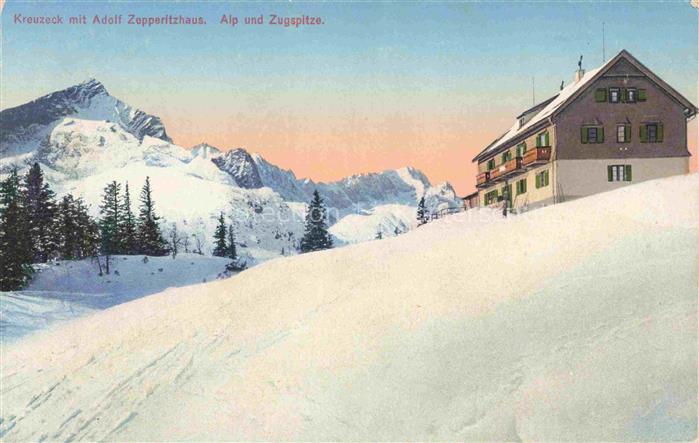 KREUZECK Garmisch-Partenkirchen mit Adolf Zepperitzhaus Alp und Zugspitze