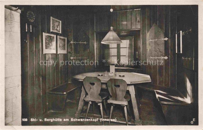 Schwarzenkopfhuette 1336m Schliersee Bayern Gaststube